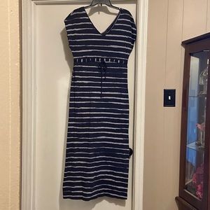 Navy maxi dress